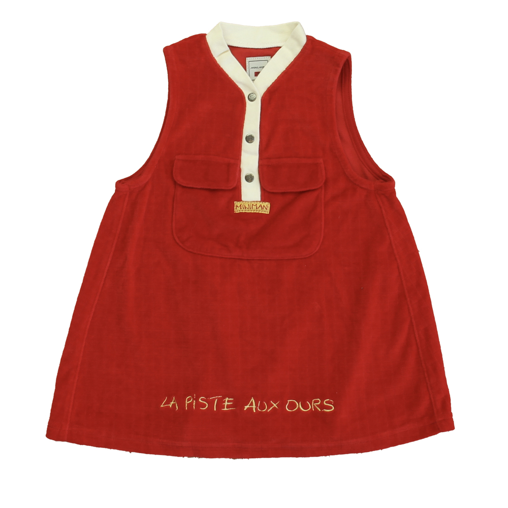 Miniman Girls Red | White Dress size: 18 Months